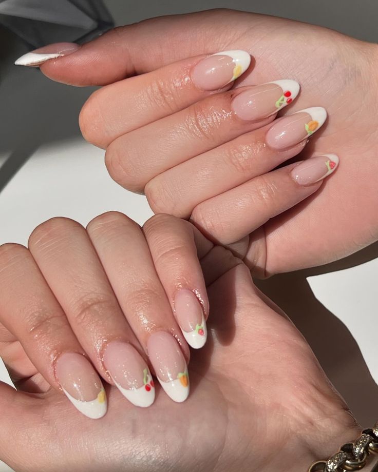 Fruity French Tips nail