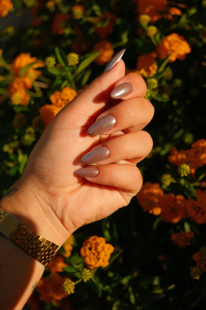 Classic Matte Brown nails