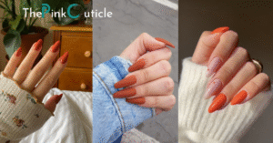 fall burnt orange nail designs