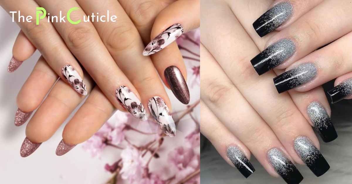 Black and Silver Nail Designs