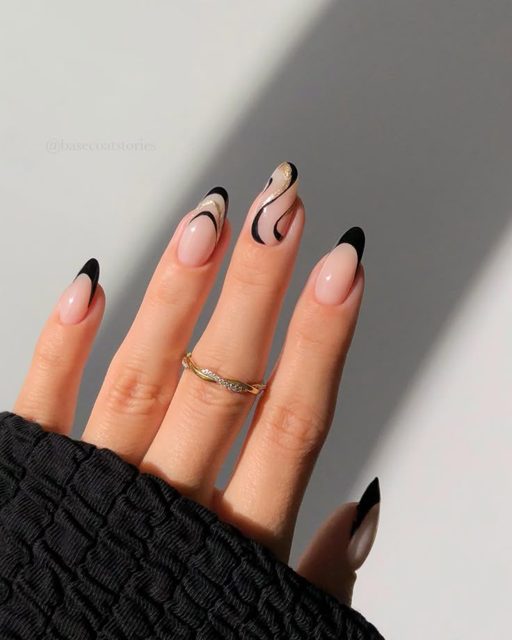 Black French Tips