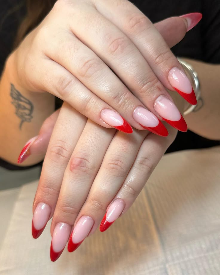 Red French Tips