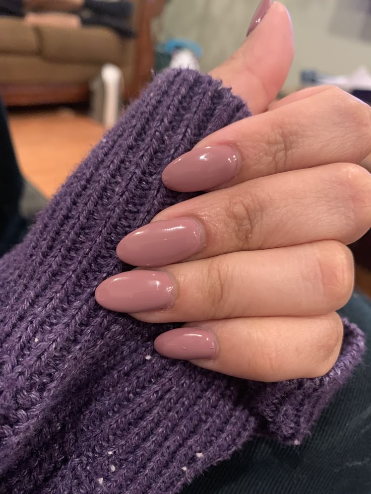 Mauve Nails with Chrome