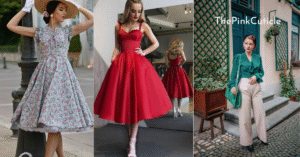 retro glamour outfit