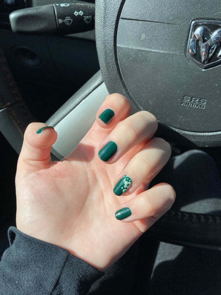 Sage Green with Rhinestone Details
