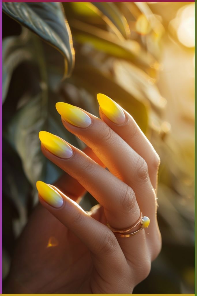 Yellow Sunshine Nails