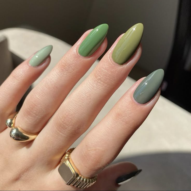Dark Green and Sage Green Combo