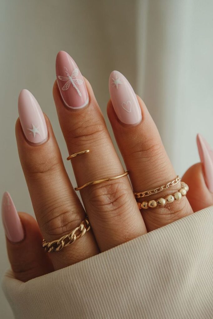 Ombre Mauve Nails