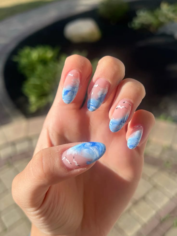 Ocean Wave Nail Designs