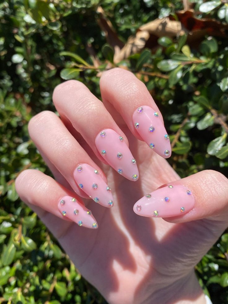 Pink with Rhinestones