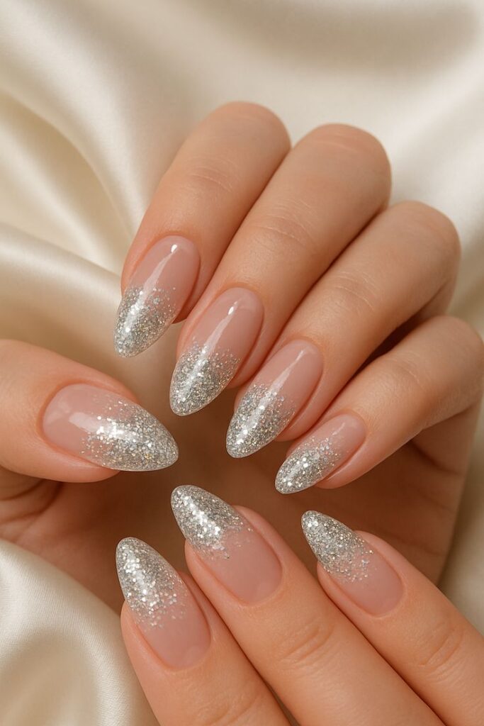 Gradient Glitter Nails for Sparkle and Shine