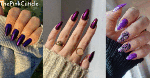 dark purple nail designs