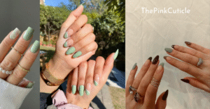sage green nails designs