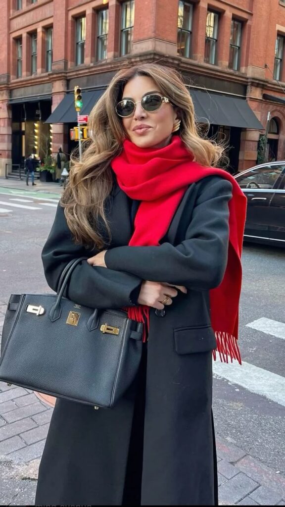 Long Coat and Scarf