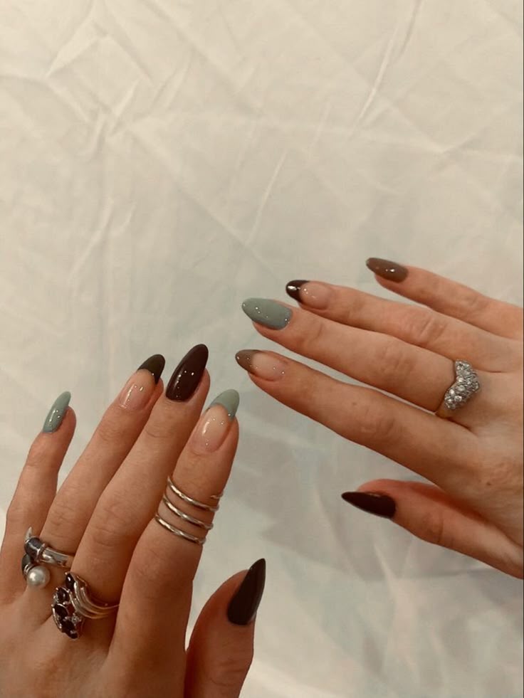Sage Green and Brown Design