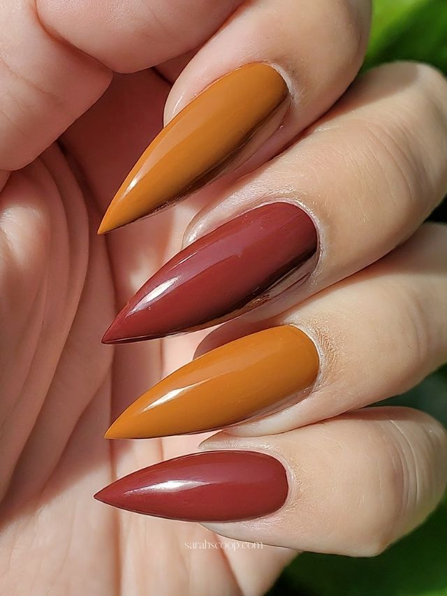 Autumn Stiletto Nails