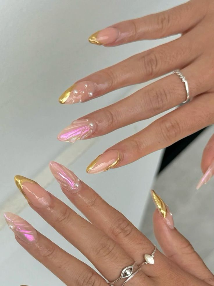 Chrome Mermaid Nails