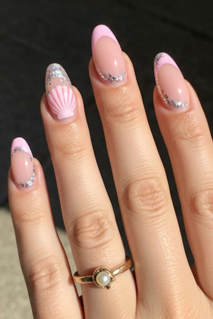 Mermaid Seashell Nails