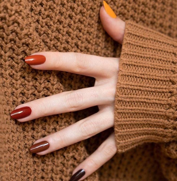 Trendy Autumn Acrylic Nails