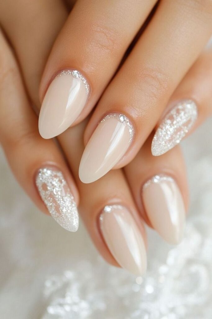 Bridal Gel Nails