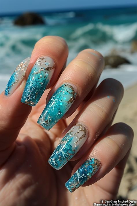 Mermaid Tail Nail Art